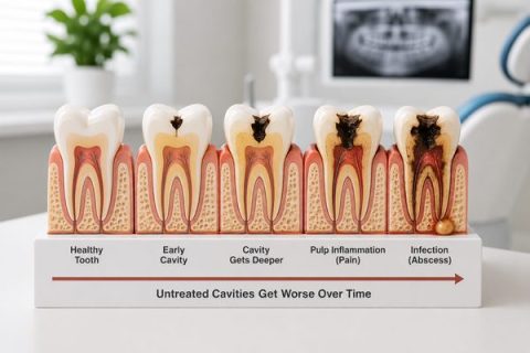 What happens if you do not fill a cavity in Whittier CA